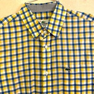 Lacoste men’s Plaid Shirt